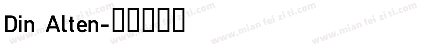 Din Alten字体转换